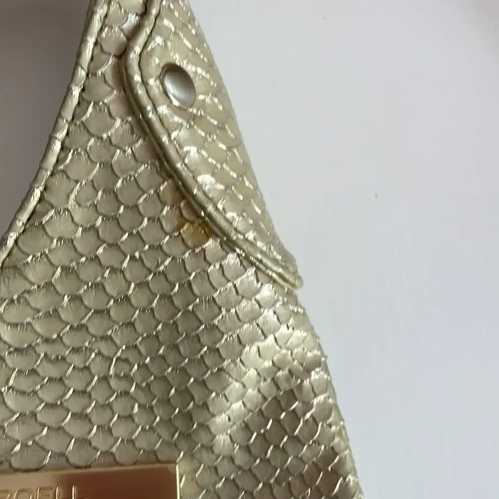 Devi Kroell for Target Hobo Handbag in Gold‎ Faux Snakeskin Metallic Ltd Edtn
